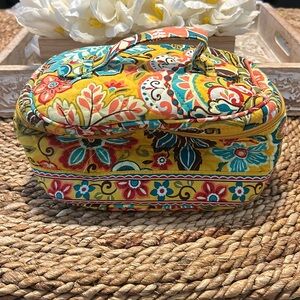 Vera Bradley Provencal Travel Toiletry Lined and Zipped Bag
